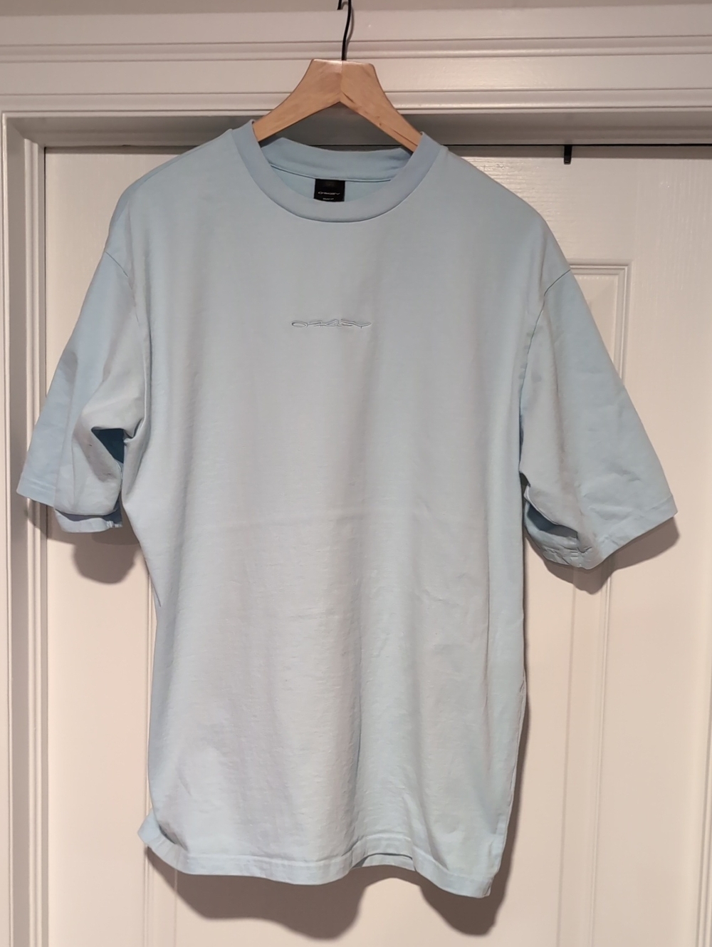 Oakley Light Blue Short Sleeve Crewneck Tee